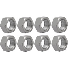 8pcs M24 Thread 1.5mm Pitch Metric Carbon Steel Left Hand Hex Nut