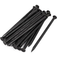 Hardware Nails 4-inch Length Carbon Steel Point Tip Wall Cement Nail Black 20pcs