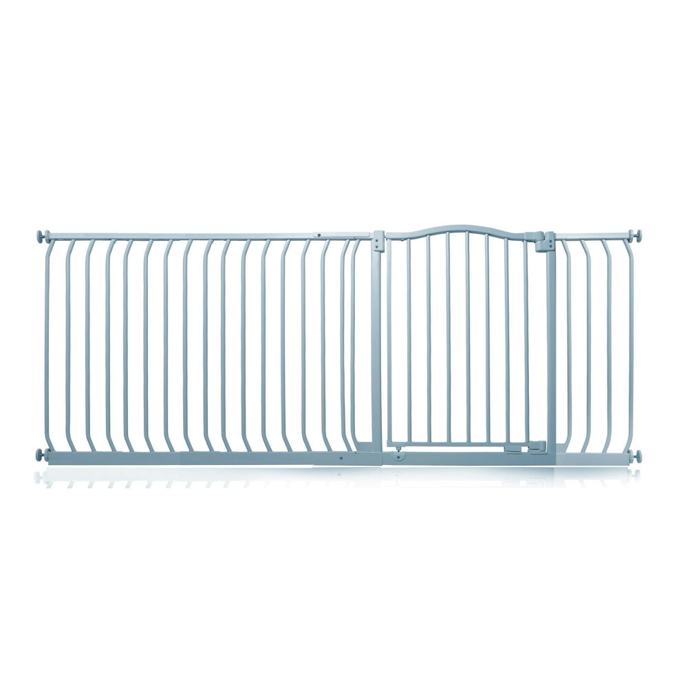 Safetots (Matt Grey, 189Cm - 198Cm) Curved Top Safety Gate