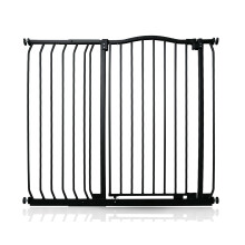 (Matt Black, 107cm - 116cm) Safetots Extra Tall Curved Top Gate