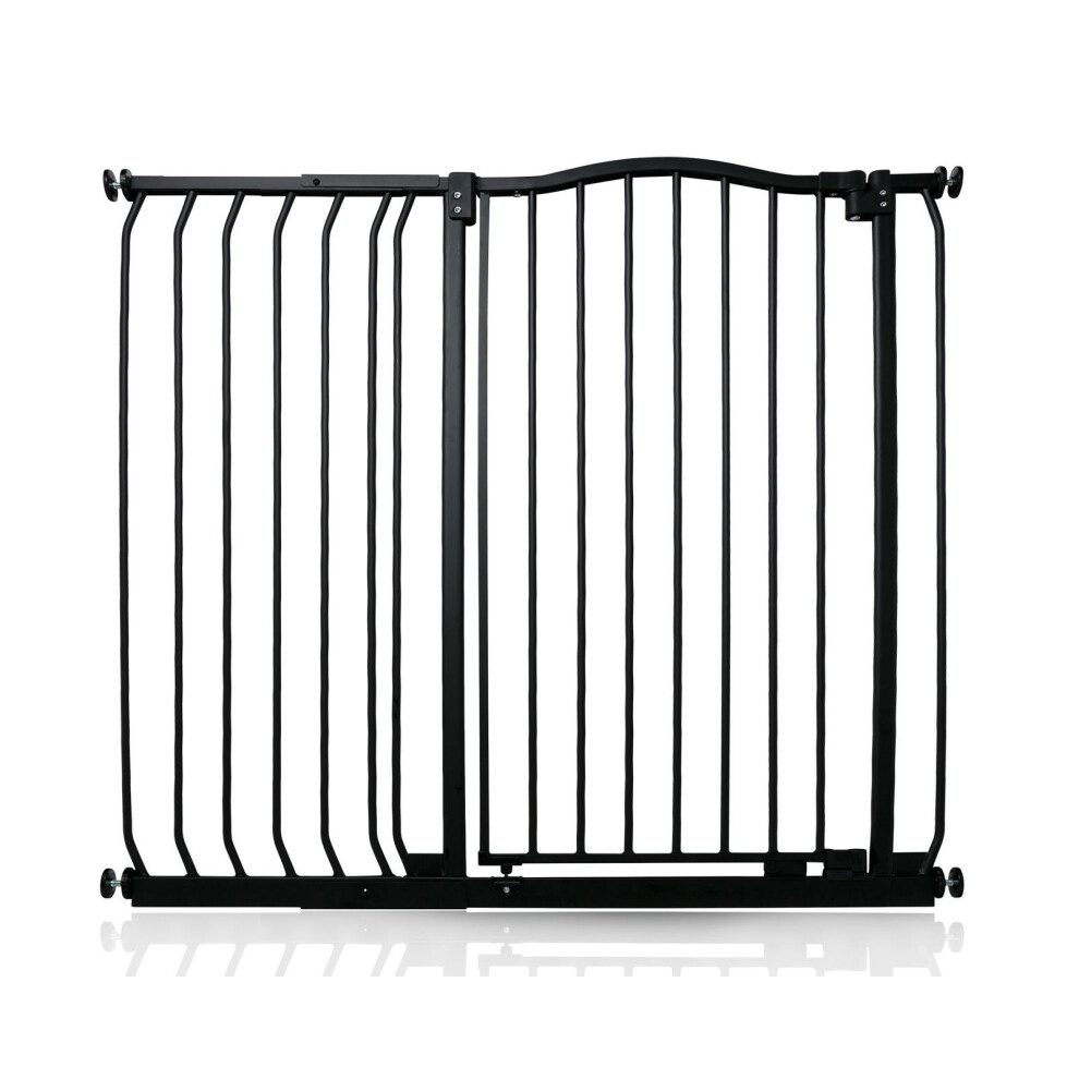 Safetots Extra Tall Pressure Fit Stair Gate - Black - 107cm-116cm - Metal - Image 2
