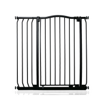 (Matt Black, 89cm - 98cm) Safetots Extra Tall Curved Top Gate