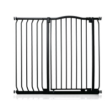 (Matt Black, 98cm - 107cm) Safetots Extra Tall Curved Top Gate