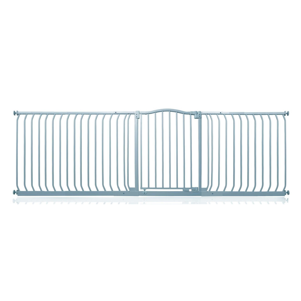 Safetots - Curved Top Safety Gate - Pressure Fit Stair Gate - 234cm - Grey - Image 2