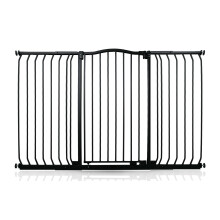 (Matt Black, 152cm - 161cm) Safetots Extra Tall Curved Top Gate