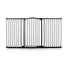 (Matt Black, 170cm - 179cm) Safetots Extra Tall Curved Top Gate