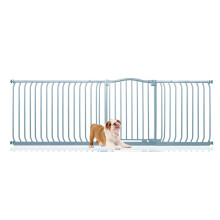 (Gris, 225cm - 234cm) Bettacare Barrera de Tope Curvo para Perros