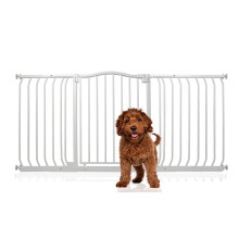 (Blanco, 152cm - 161cm) Bettacare Barrera de Tope Curvo para Perros