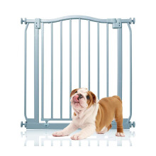 (Gris, 71cm - 80cm) Bettacare Barrera de Tope Curvo para Perros