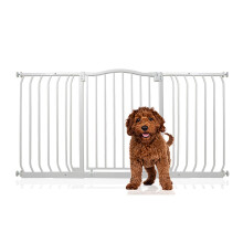 (Blanco, 143cm - 152cm) Bettacare Barrera de Tope Curvo para Perros