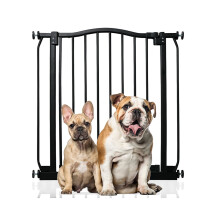 (Negro, 71cm - 80cm) Bettacare Barrera de Tope Curvo para Perros