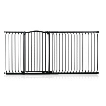 (Matt Black, 198cm - 207cm) Safetots Extra Tall Curved Top Gate