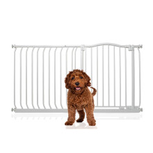 (Blanco, 134cm - 143cm) Bettacare Barrera de Tope Curvo para Perros