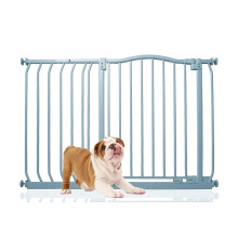(Gris, 89cm - 98cm) Bettacare Barrera de Tope Curvo para Perros