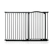 (Matt Black, 134cm - 143cm) Safetots Extra Tall Curved Top Gate