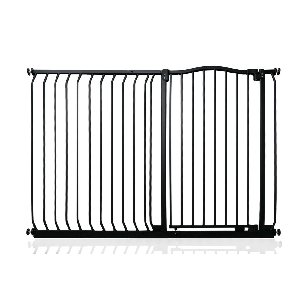 Safetots (Matt Black, 134Cm - 143Cm) Extra Tall Curved Top Gate - Image 2