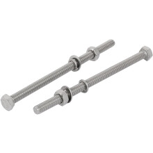 2 Set M8x140mm 304 Stainless Steel Hex Bolts w Nuts and Washers Assortment Kit