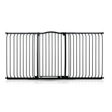 (Matt Black, 188cm - 197cm) Safetots Extra Tall Curved Top Gate