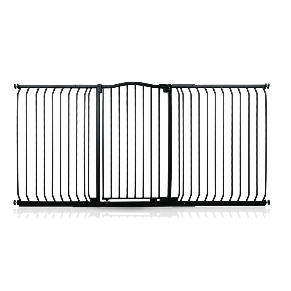 Safetots Extra Tall Curved Top Safety Gate, 188cm - 197cm, Matt Black, Extra Tall 100cm in Height, Pressure Fit Stair Gate, Baby Gate for Doors Hallways and Spaces, Safety Barrier, Easy Installation - Image 3