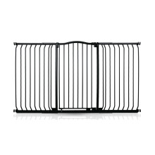 (Matt Black, 161cm - 170cm) Safetots Extra Tall Curved Top Gate