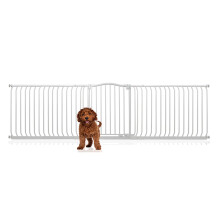 (Blanco, 271cm - 280cm) Bettacare Barrera de Tope Curvo para Perros