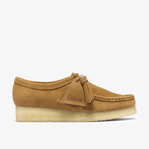 Clarks (Standard, 7.5 (Adults')) Wallabee. Bronze Nubuck