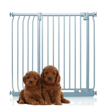 (Gris, 98cm - 107cm) Bettacare Puerta Extra Alta Elite a Presión para Perros
