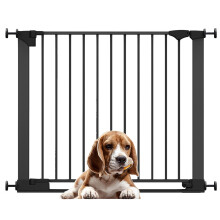 (Negro, 89cm - 96cm) Bettacare Puerta para Perros SafeStep