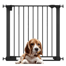 (Negro, 82cm - 89cm) Bettacare Puerta para Perros SafeStep