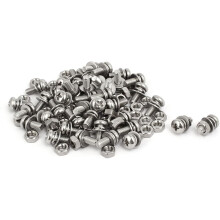 M4x10mm 304 Stainless Steel Phillips Pan Head Bolt Screw Nut w Washer 40 Sets