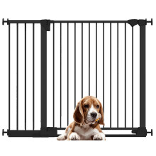 (Negro, 124cm - 131cm) Bettacare Puerta para Perros SafeStep