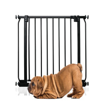 (Negro, 71cm - 80cm) Bettacare Puerta Elite a Presión para Perros