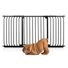 (Negro, 143cm - 152cm) Bettacare Puerta Elite a Presión para Perros
