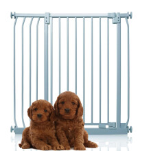 (Gris, 89cm - 98cm) Bettacare Puerta Extra Alta Elite a Presión para Perros