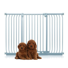 (Gris, 143cm - 152cm) Bettacare Puerta Extra Alta Elite a Presión para Perros