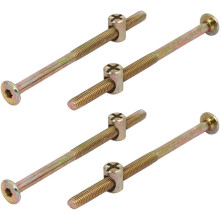 M6x100mm Hex Socket Pan Head Screws Bolts Barrel Nuts 4 Sets