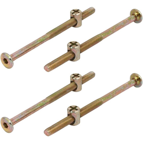 M6x100mm Hex Socket Pan Head Screws Bolts Barrel Nuts 4 Sets