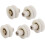 23mm Dia Plastic Wheel Sliding Door Window Rolling Rollers Pulleys 5pcs 1