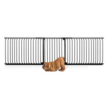 (Negro, 271cm - 280cm) Bettacare Puerta Elite a Presión para Perros