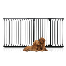 (Negro, 207cm - 216cm) Bettacare Puerta Extra Alta Elite a Presión para Perros