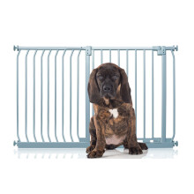 (Gris, 134cm - 143cm) Bettacare Puerta Elite a Presión para Perros
