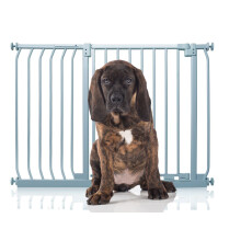 (Gris, 107cm - 116cm) Bettacare Puerta Elite a Presión para Perros
