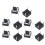 10Pcs 6mmx6mmx5mm Panel PCB Momentary Contact Tactile Tact Push Button Switch 4 Terminals 1