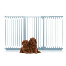 (Gris, 197cm - 206cm) Bettacare Puerta Extra Alta Elite a Presión para Perros