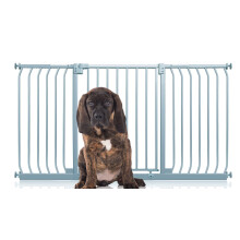 (Gris, 152cm - 161cm) Bettacare Puerta Elite a Presión para Perros