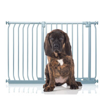 (Gris, 116cm - 125cm) Bettacare Puerta Elite a Presión para Perros