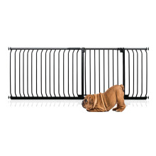 (Negro, 198cm - 207cm) Bettacare Puerta Elite a Presión para Perros
