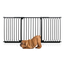 (Negro, 188cm - 197cm) Bettacare Puerta Elite a Presión para Perros