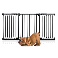 (Negro, 152cm - 161cm) Bettacare Puerta Elite a Presión para Perros