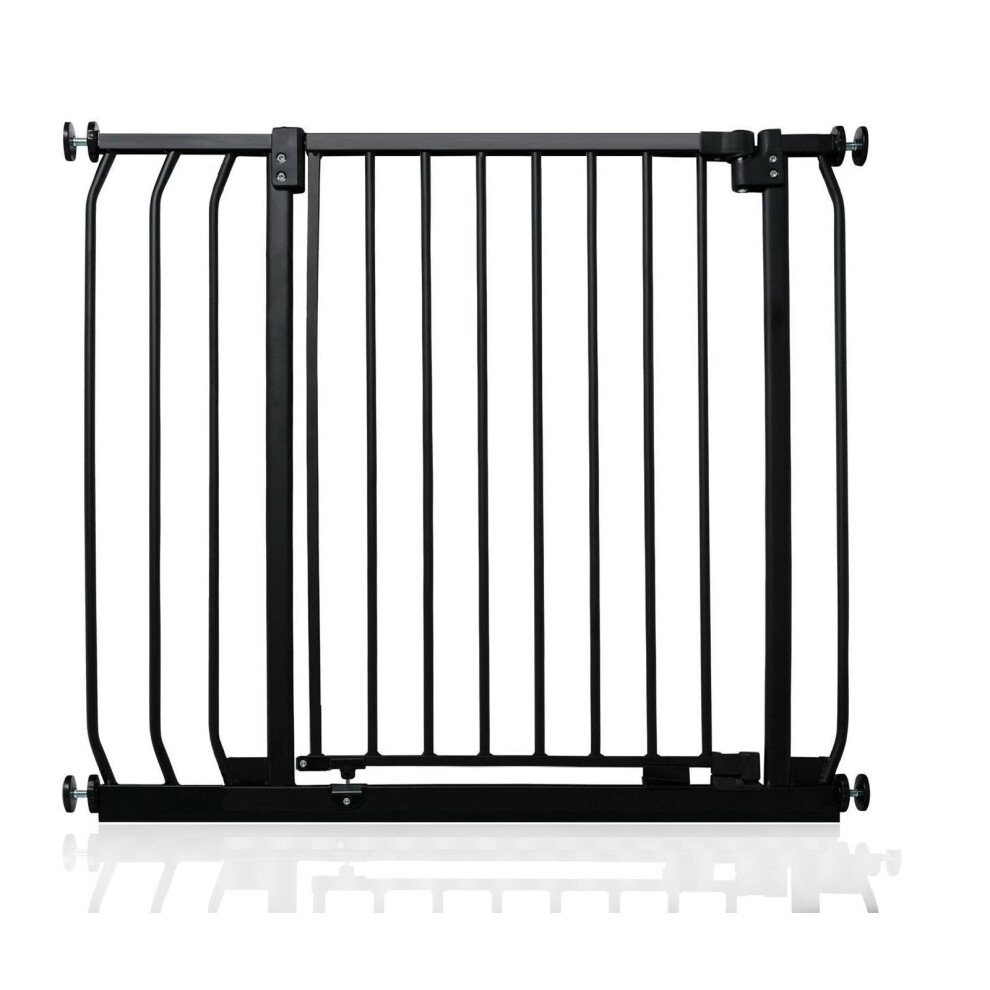 Safetots (Matt Black, 80Cm - 89Cm) Elite Pressure Safety Gate